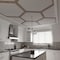 Ekena Millwork 81 56W x 47 14H x 38T Large Westmore Decorative Fretwork Wood Ceiling Panels, Walnut CELW82X47X0375WSTWA - alternate 9